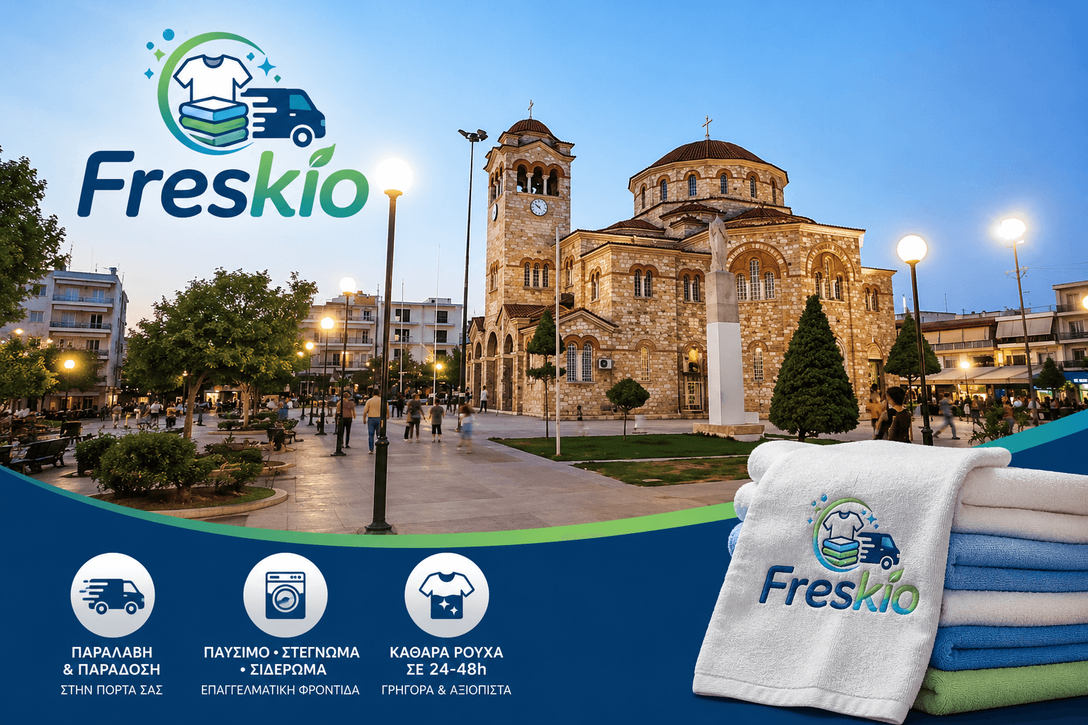 Καθαριστήριο Ρούχων στο Αιγάλεω με Παραλαβή & Παράδοση - Freskio